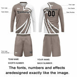 Custom Moon Gray Basketball Soccer Football Shooting Long T-Shirt for Adults and Kids