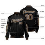 Custom Black Brown Varsity Jackets for Men Women Youth Personalized Letterman Jackets