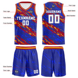 Custom Royal Red Reversible Basketball Suit for Adults and Kids Personalized Jersey