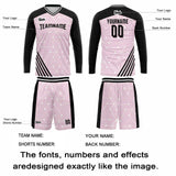 Custom Black Pink Basketball Soccer Football Shooting Long T-Shirt for Adults and Kids