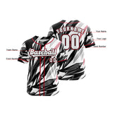 Custom Gray Button Down Baseball Jersey for Men Women Adult Youth Print Name Number Logo