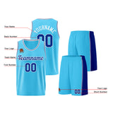 Custom Light Blue Royal Basketball Jersey for Men Women Adult Youth Stitched Name Number Logo