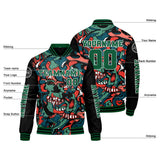 Custom Green Orange Varsity Jackets for Men Women Youth Personalized Letterman Jackets