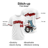 Custom Motor shark-White Baseball Uniforms High-Quality for Adult Kids Optimized for Performance