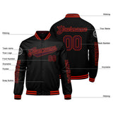 Custom Marroon Black Orange Varsity Jackets for Men Women Youth Personalized Letterman Jackets
