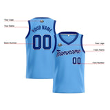 Custom Light Blue Royal Basketball Jersey for Men Women Adult Youth Stitched Name Number Logo