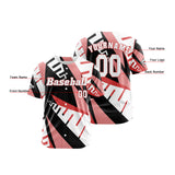 Custom Red Button Down Baseball Jersey for Men Women Adult Youth Print Name Number Logo