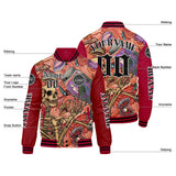 Custom Red Varsity Jackets for Men Women Youth Personalized Letterman Jackets