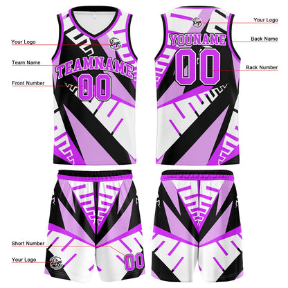 Custom White Black Rose Basketball Jersey Uniform Suit Printed Your Logo Name Number