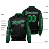 Custom Green Black Varsity Jackets for Men Women Youth Personalized Letterman Jackets