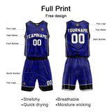 Custom Royal Reversible Basketball Suit for Adults and Kids Personalized Jersey