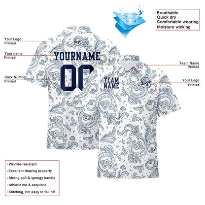 Custom Football Polo Shirts  Add Your Unique Logo/Name/Number Bandanna-White