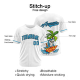 Custom Surfing Shark-White Baseball Uniforms High-Quality for Adult Kids Optimized for Performance