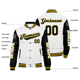 Custom Black Orange Varsity Jackets for Men Women Youth Personalized Letterman Jackets