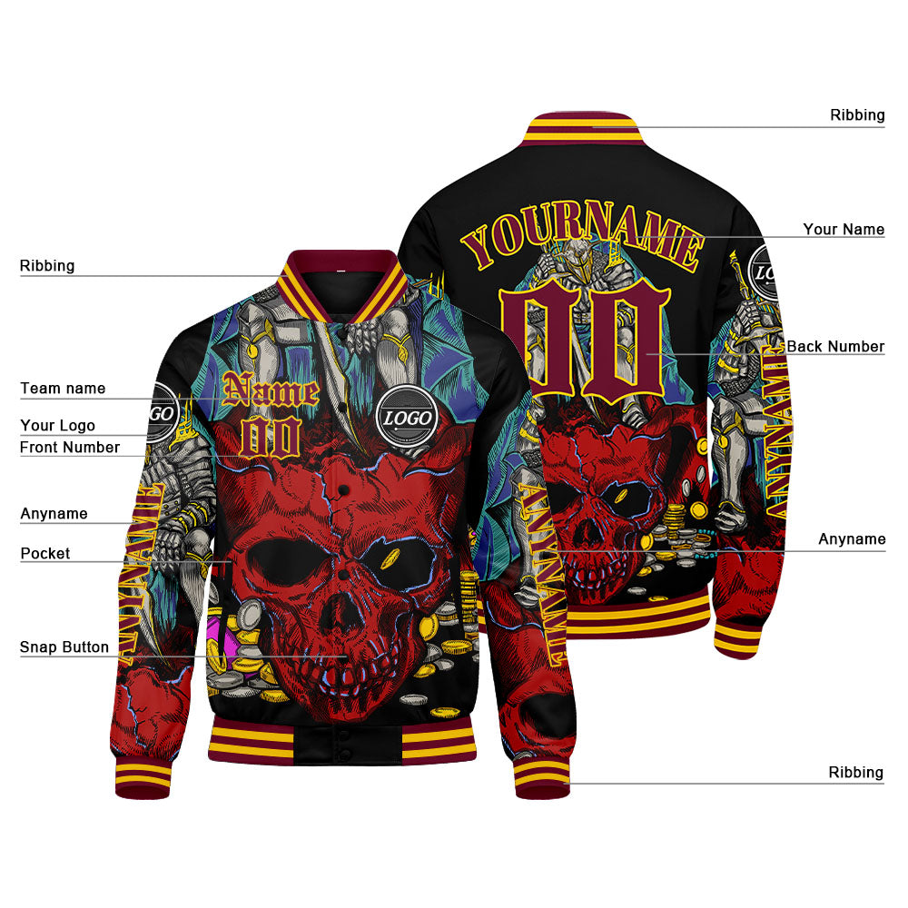 Custom Red Varsity Jackets for Men Women Youth Personalized Letterman Jackets