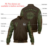 Custom Brown Olive Green Varsity Jackets for Men Women Youth Personalized Letterman Jackets