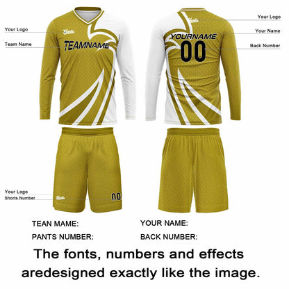 Custom Turmeric Basketball Soccer Football Shooting Long T-Shirt for Adults and Kids