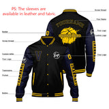 Custom Black Dull Blue Varsity Jackets for Men Women Youth Personalized Letterman Jackets