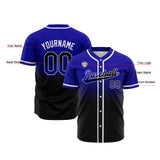 Custom Gradient Baseball Jerseys Personalized Name Number Logo