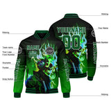 Custom Black Green Varsity Jackets for Men Women Youth Personalized Letterman Jackets