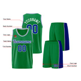 Custom Kelly Green Royal Basketball Jersey for Men Women Adult Youth Stitched Name Number Logo