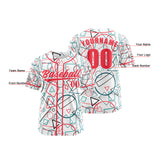 Custom White Pink Button Down Baseball Jersey for Men Women Adult Youth Print Name Number Logo