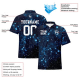 Custom Football Polo Shirts  Add Your Unique Logo/Name/Number Starry sky