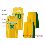 Custom Yellow Green Basketball Jersey for Men Women Adult Youth Stitched Name Number Logo
