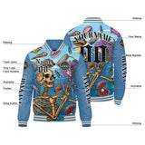 Custom Light blue Varsity Jackets for Men Women Youth Personalized Letterman Jackets