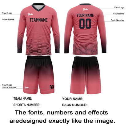 Custom Dark Gray Light Pink Basketball Soccer Football Shooting Long T-Shirt for Adults and Kids