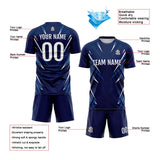 Custom Dark Blue Uniform Jersey Kids Adults Personalized Set Jersey Shirt