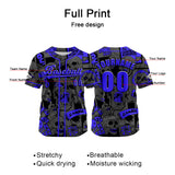 Custom Gray Baseball Jersey Print Personalized Name, Number and Logo
