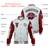 Custom Grey Claret Varsity Jackets for Men Women Youth Personalized Letterman Jackets