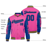Custom Pink Royal Yellow Varsity Jackets for Men Women Youth Personalized Letterman Jackets