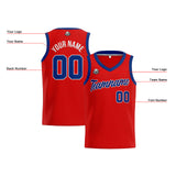Custom Red Royal Basketball Jersey for Men Women Adult Youth Stitched Name Number Logo