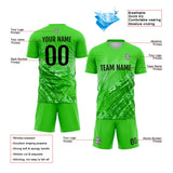 Custom Soccer Uniform Jersey Kids Adults Personalized Set Jersey Green