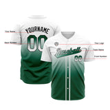 Custom Gradient Baseball Jerseys Personalized Name Number Logo