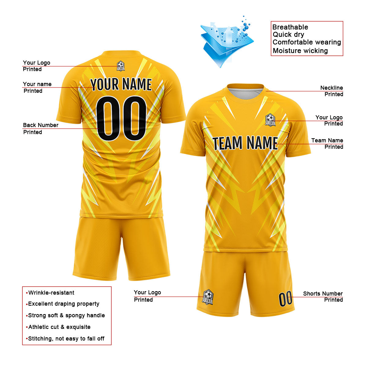 Custom Orange Uniform Jersey Kids Adults Personalized Set Jersey Shirt