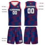Custom Blue Red Basketball Jersey Uniform Suit Printed Your Logo Name Number