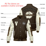 Custom Brown Cream Varsity Jackets for Men Women Youth Personalized Letterman Jackets