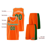 Custom Orange-Green Basketball Jersey for Men Women Adult Youth Stitched Name Number Logo