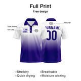 Custom Purple Football Polo Shirts  Add Your Unique Logo/Name/Number