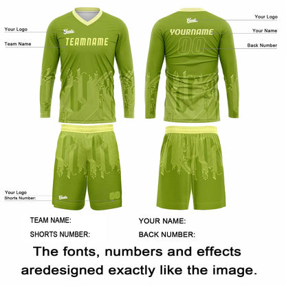 Custom Green White Basketball Soccer Football Shooting Long T-Shirt for Adults and Kids