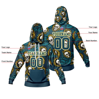 Custom Gradient Hoodie For Man Woman Girl Boy Print Your Logo Name Number