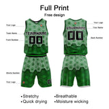 Custom Dark Green Basketball Jersey Uniform Suit Printed Your Logo Name Number