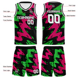 Custom Black Rose Green Basketball Jersey Uniform Suit Printed Your Logo Name Number