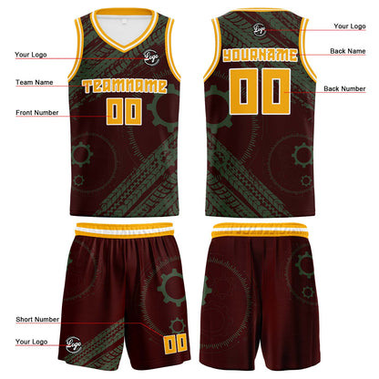 Custom Burgundy Basketball Jersey Uniform Suit Printed Your Logo Name Number