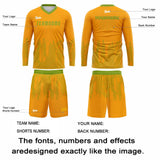 Custom Orange Green Basketball Soccer Football Shooting Long T-Shirt for Adults and Kids