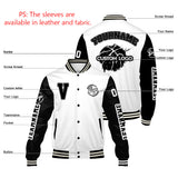 Custom White Black Varsity Jackets for Men Women Youth Personalized Letterman Jackets