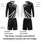 Custom Black Basketball Soccer Football Shooting Long T-Shirt for Adults and Kids